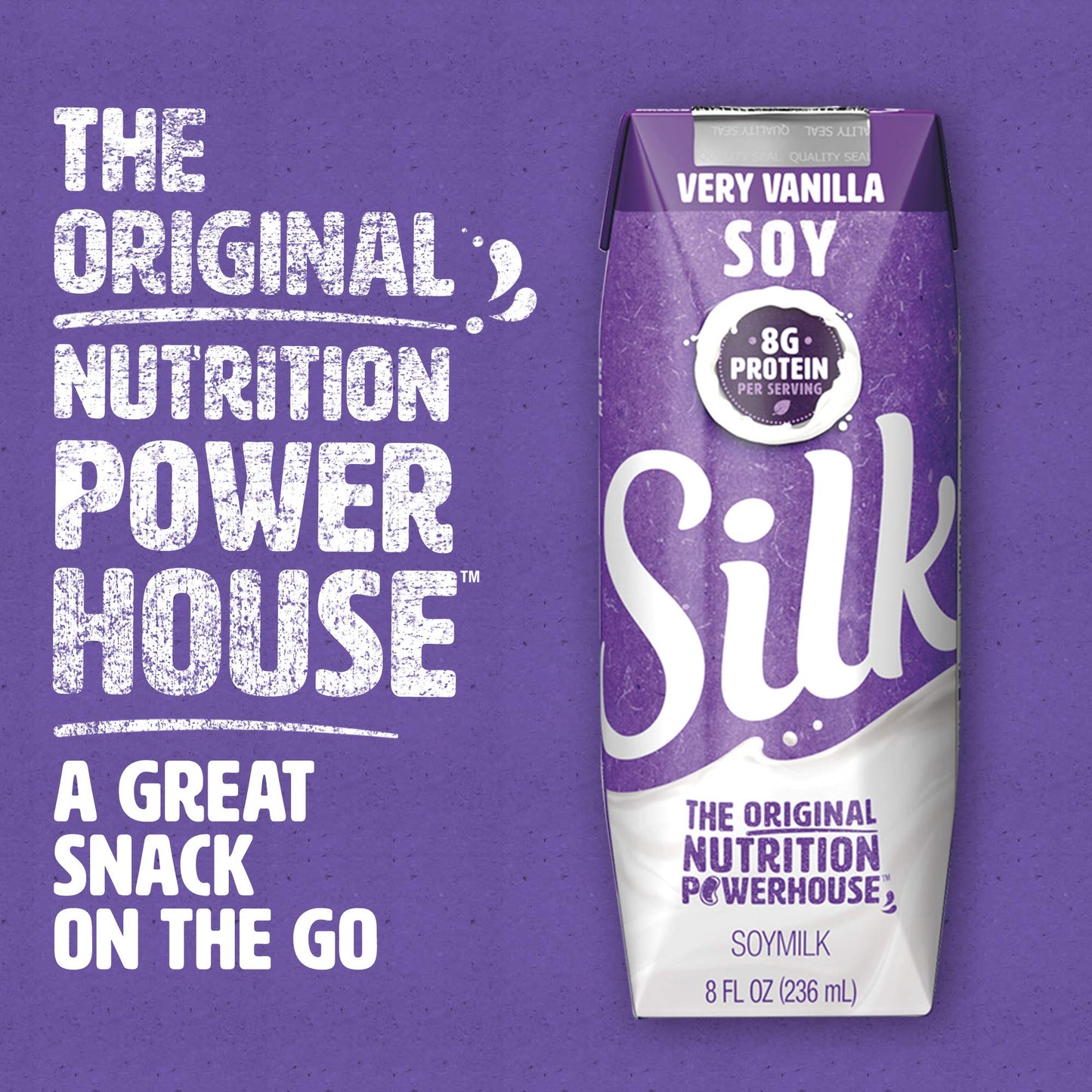 Silk Shelf-Stable Soymilk Singles, Very Vanilla, Dairy-Free, Vegan, Non-GMO Project Verified, 8 oz., 18 Pack