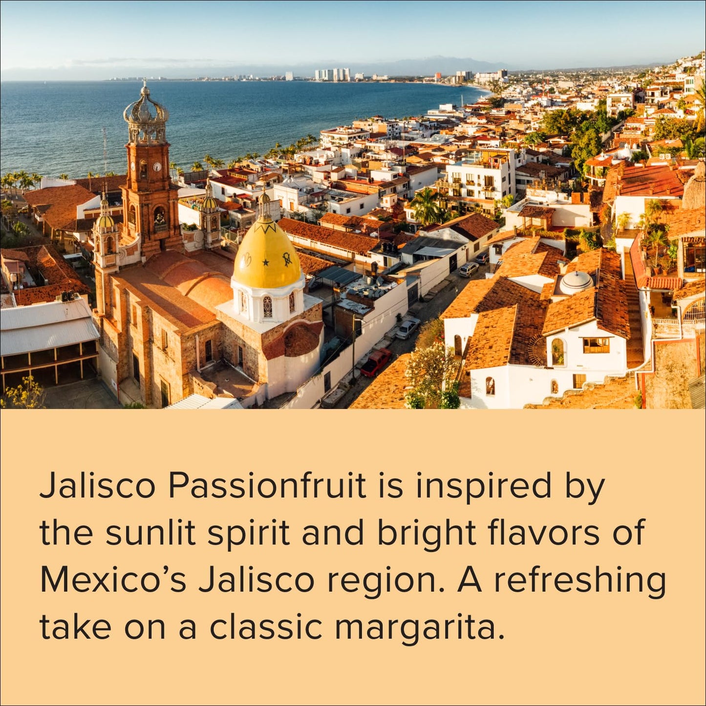 Mocktail Club Jalisco Passionfruit Sparkling Non-Alcoholic Cocktail 12oz (4pk), 80 Cals, Gluten-Free, No Artificial Ingredients, Zero Proof – with Passionfruit