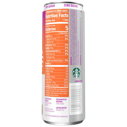 Starbucks Iced Energy, Tropical Peach, Sparkling Energy Drink, 12 Fl Oz