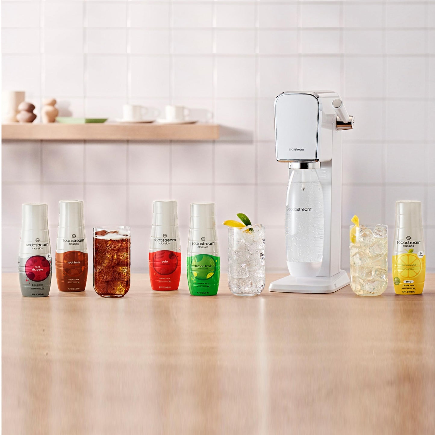 SodaStream - Diet Dr Pete Beverage Mix - For Soda Water Makers - Turns 9.5 Gallons of Sparkling Water into delicious Diet Dr Pete - No sugar or HFCS - 14.9 Fl Oz, Pack of 4