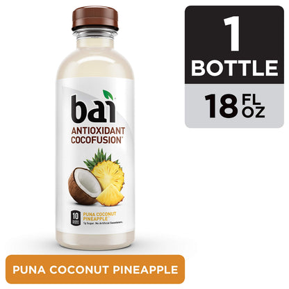 Bai Cocofusions Puna Coconut Pineapple, Antioxidant Infused Beverage, 18 Fl Oz