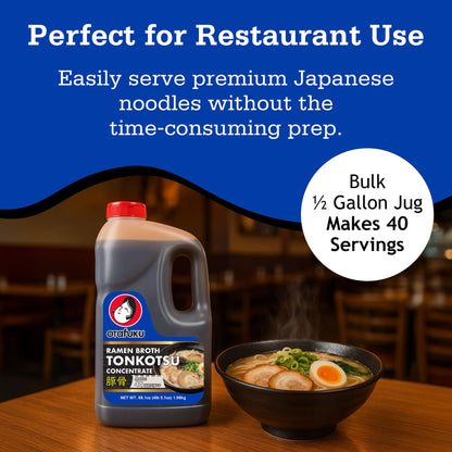 Otafuku Tonkotsu Ramen Broth Concentrate - Authentic Japanese Pork Bone Soup Base for Noodles, and Food Service Use - Restaurant-Quality Umami Taste, 69.1 oz (Pack of 1)