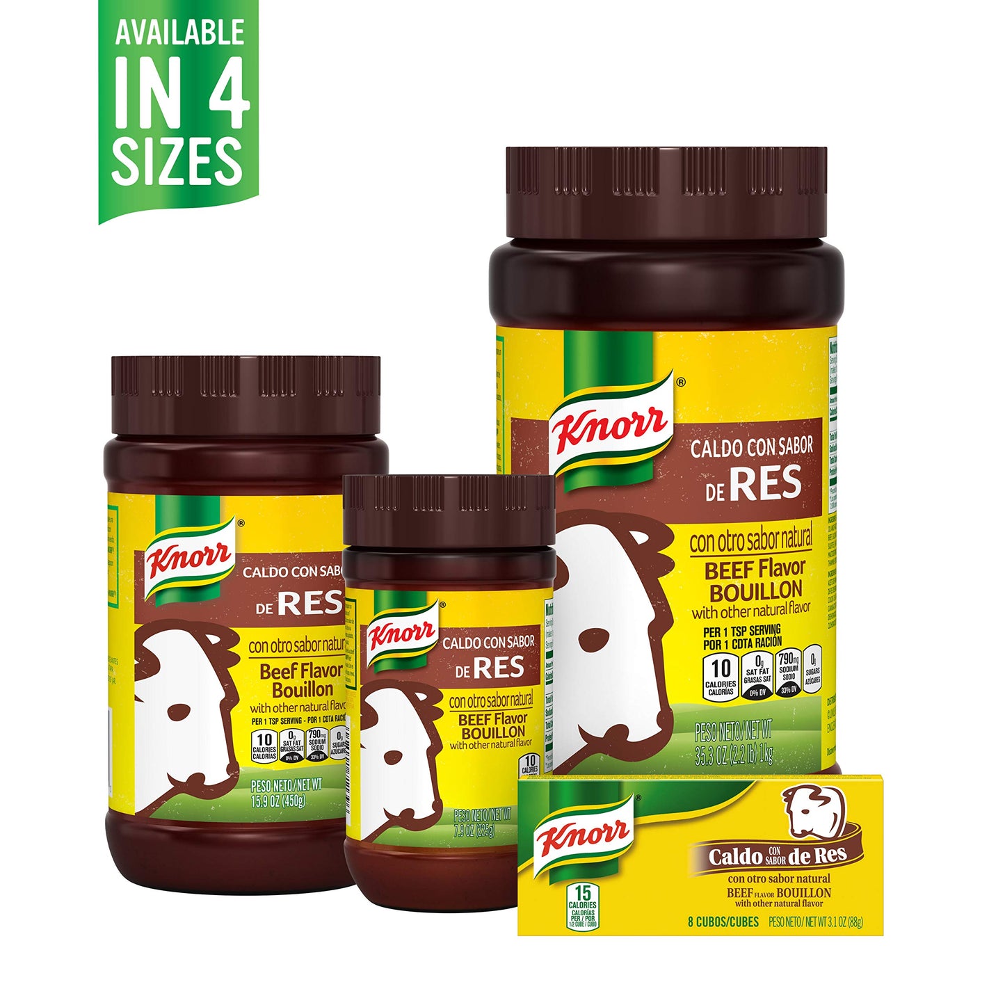 Knorr Beef Flavor Bouillon Granulated For Sauces, Soups and Stews Fat and Cholesterol Free 7.9 oz