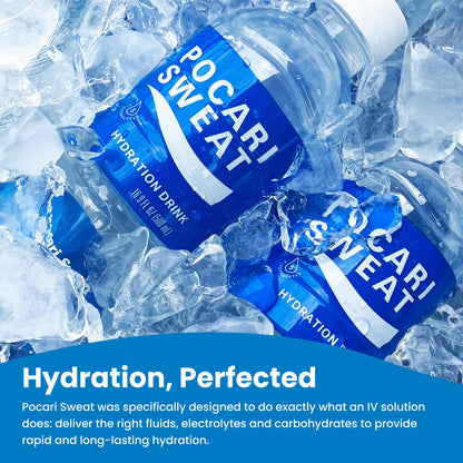 Pocari Sweat PET Bottles - The Water and Electrolytes that Your Body Needs, Japans Favorite Hydration Drink, Now in the USA, Clear, 500 ml, 12 Pack