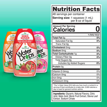 SweetLeaf Water Flavoring Drops - Stevia Water Enhancer, Sugar Free, Zero Calorie Water Additive for Flavor, Contains Monk Fruit Extract, Gluten Free, Keto Friendly - 1.62 Fl Oz (Variety Pack of 3)