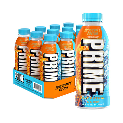 PRIME Hydration FROSTBITE FUSION, Sports Drinks with Coconut Water, Electrolyte Enhanced to Replenish Fluids, Zero Added Sugar, B Vitamins, Antioxidants, Made with Natural Flavors, 16.9 Fl Oz 12 Pack