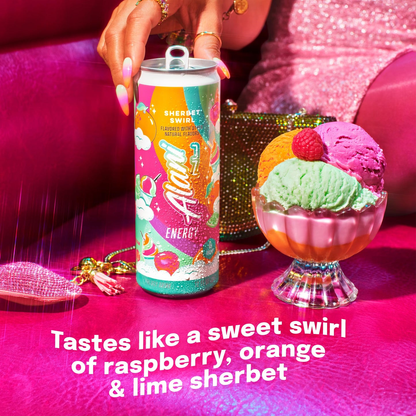 Alani Nu Sherbet Swirl Sugar Free Energy Drink (Pack of 12)