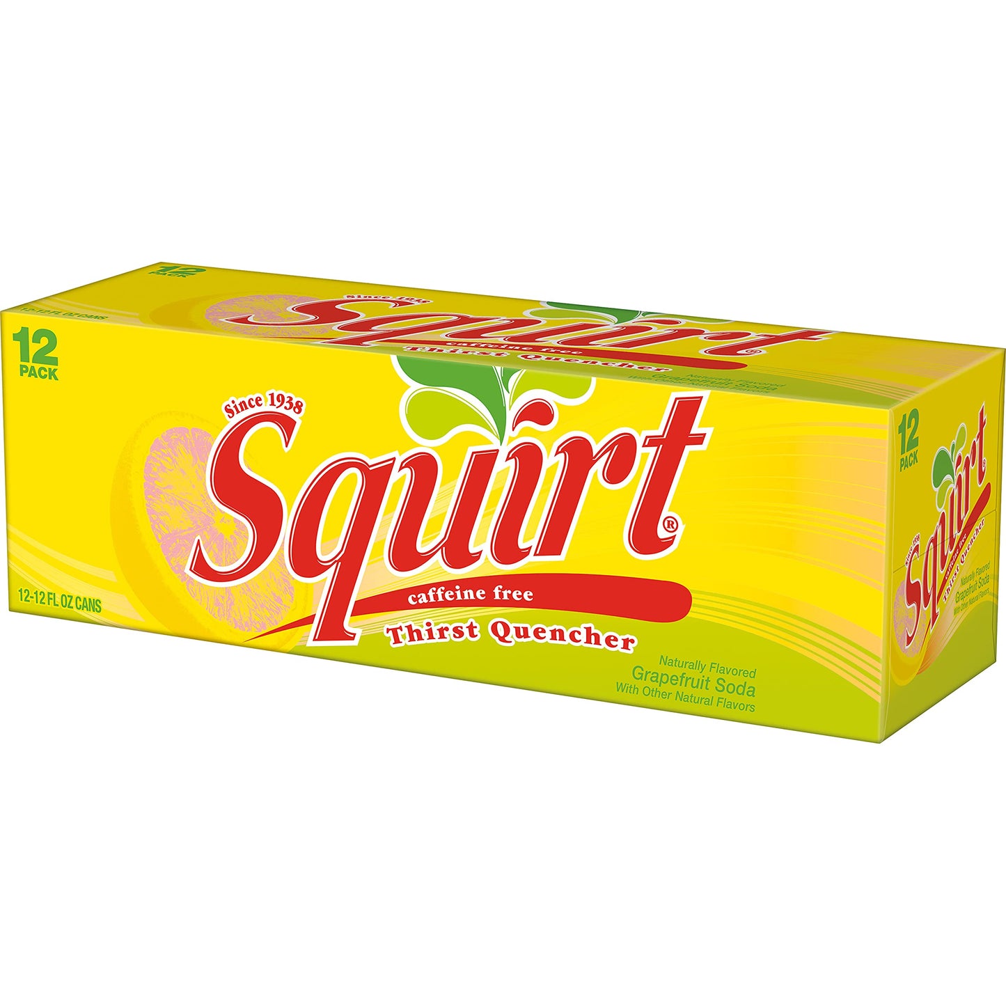 Squirt Soda, Grapefruit, 12 Fl Oz Cans, 12 Pack
