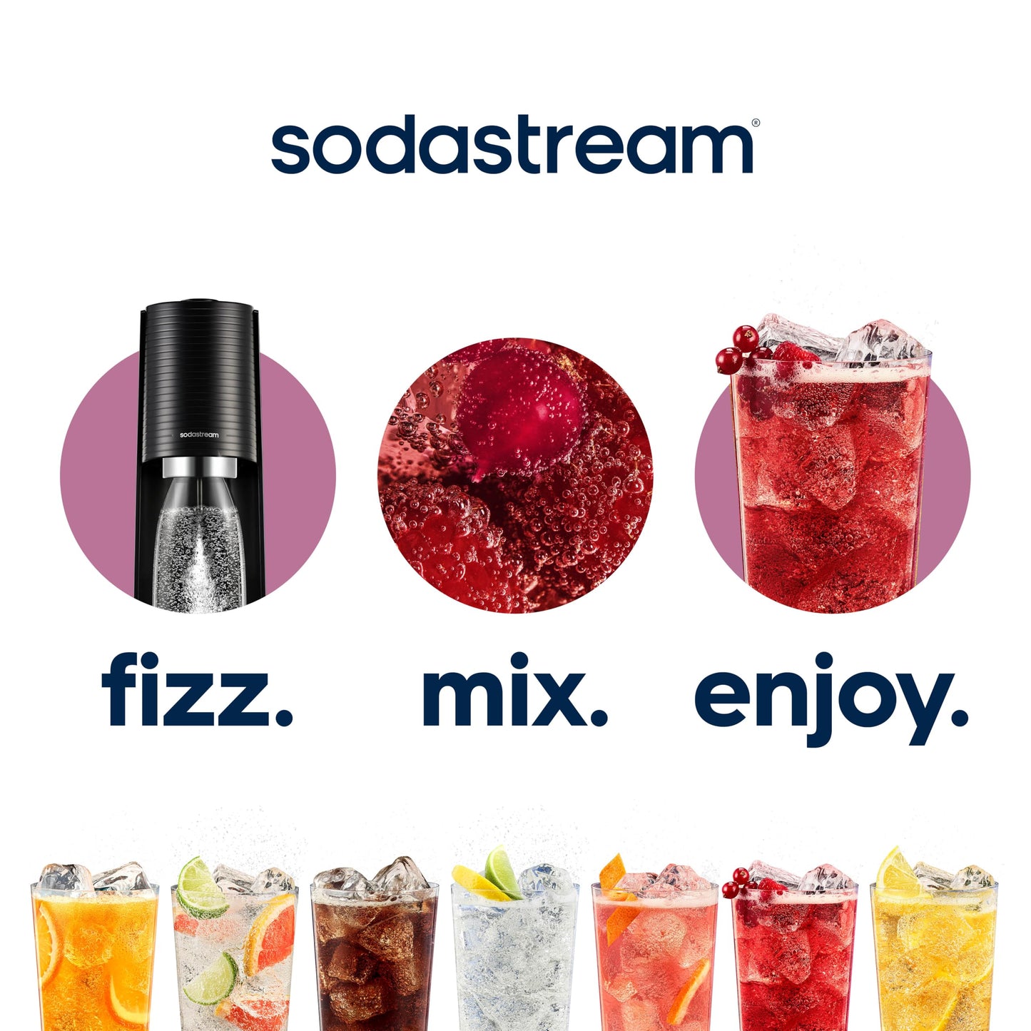 SodaStream MTN Dew Code Red Zero Sugar Drink Mix (440ml),(Pack of 8)