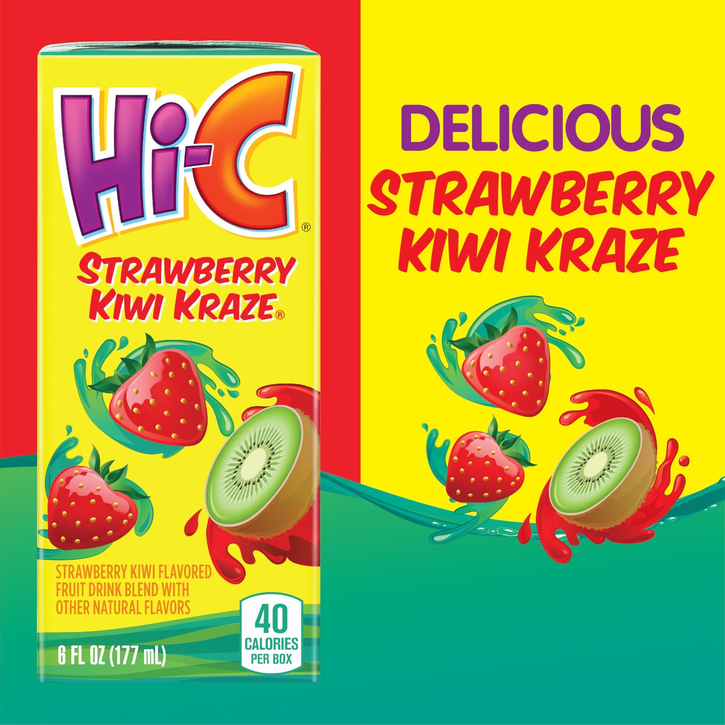 HI-C Strawberry Kiwi Kraze 6oz 8pk