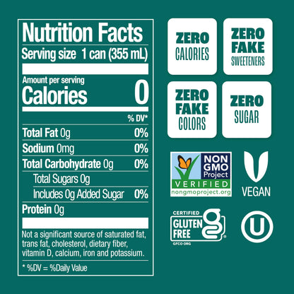 Zevia Zero Sugar Soda, Rainbow Variety Pack, 12 oz Cans (24-Pack) – Naturally Sweetened, Non-GMO Project Verified, Gluten-Free, Vegan