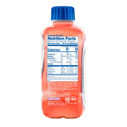 Electrolit Zero, Electrolyte Beverage, Strawberry-Banana, 21 Fl Oz bottle (Pack of 12)