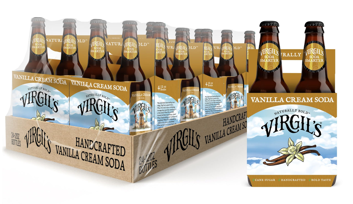 Virgil's Vanilla Cream Soda - 24 Pack, Glass