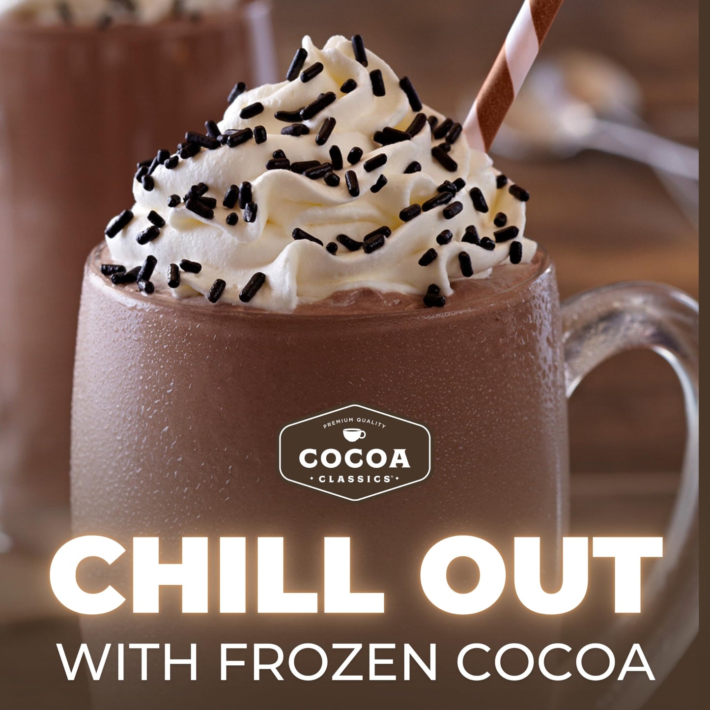Cocoa Classics Chocolate Supreme Cocoa Mix Hot Chocolate Made with Nonfat Milk Just Add Hot Water Make Hot or Iced Cocoa Gluten Free & Kosher Dairy Friendly 14.8 oz Pouch (Pack of 1)