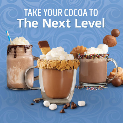 Swiss Miss Reduced Calorie Milk Chocolate Flavored Hot Cocoa Mix, Hot Cocoa Bar Supplies, 0.39 oz., 8-Count Envelopes