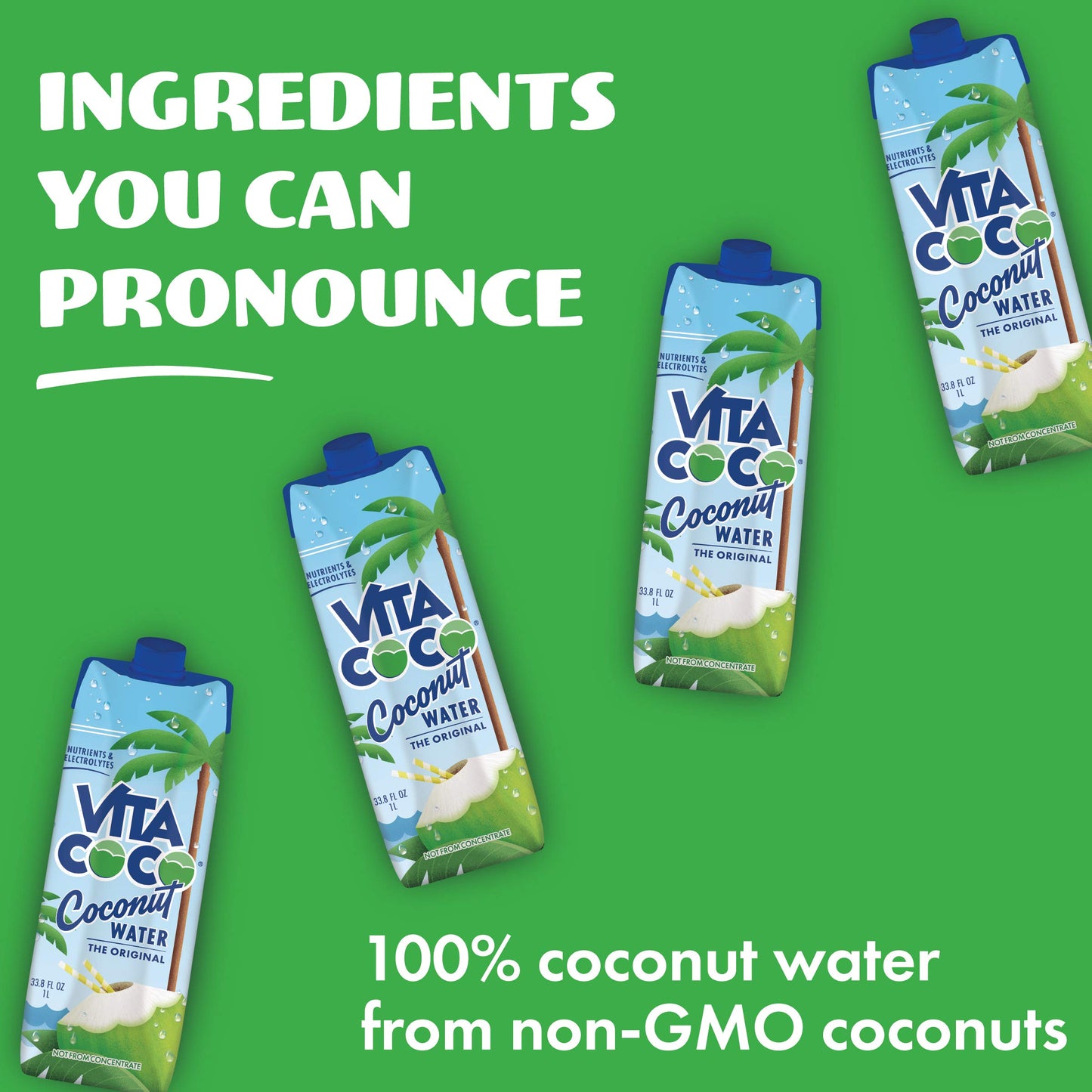 Vita Coco Coconut Water, Pure Organic | Refreshing Coconut Taste | Natural Electrolytes | Vital Nutrients | 16.9 Oz (Pack Of 12) and Vita Coco Coconut Water Original, 202.8 Fl Oz(Pack of 6)