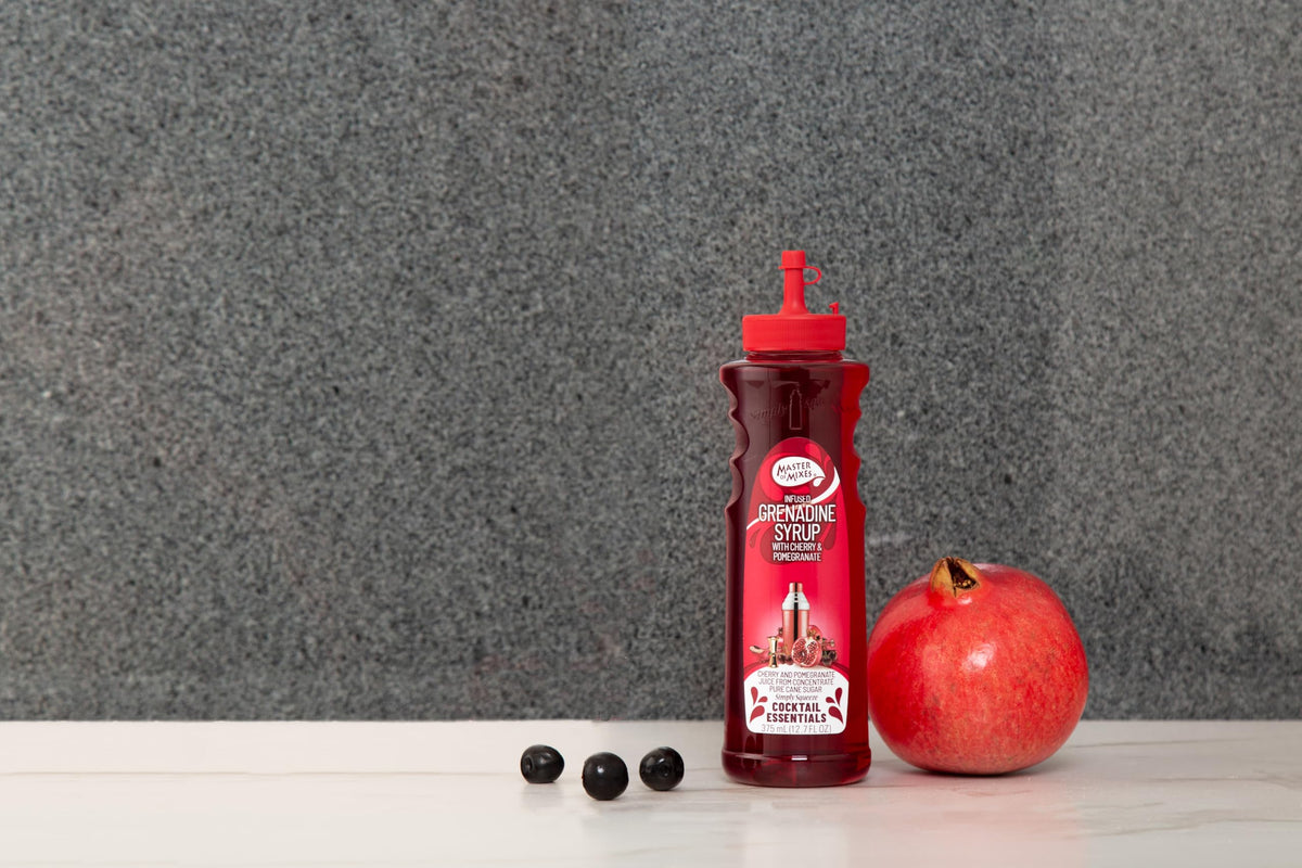 Master of Mixes Cocktail Essentials Grenadine Syrup, 375 ML Bottle (12.7 Fl Oz), Individually Boxed