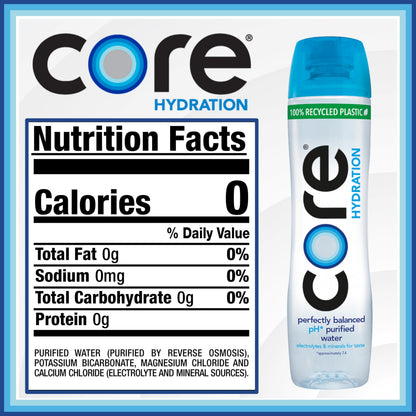 Core Hydration Perfectly Balanced Water, 30.4 fl oz bottle (Pack of 12)
