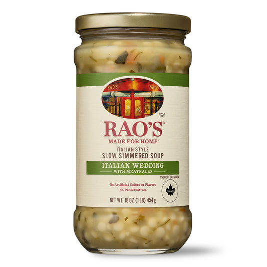 Rao's Homemade Italian Wedding Soup, 16oz, Traditional Italian Heat and Serve Soup, Made with Premium Quality Vegetables