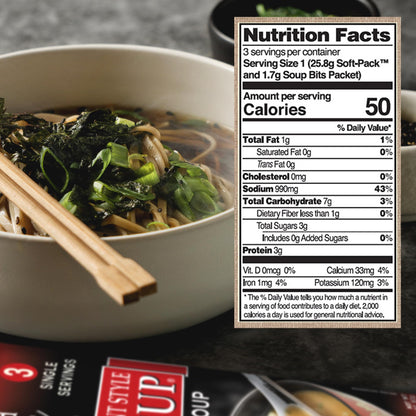 Edward & Sons Japanese Restaurant Style Miso-Cup - Instant Miso Soup Packets, Golden Vegetable Soup, Instant Soup Packets - 2.9 Ounce (Pack of 6)