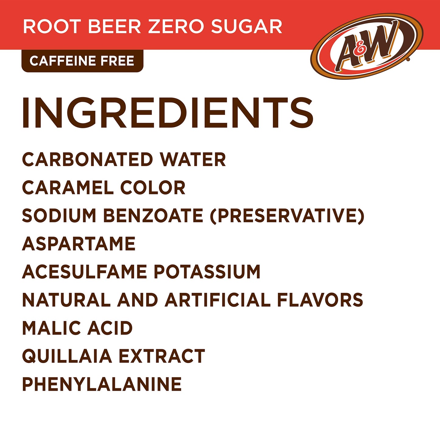 A&W Zero Sugar Root Beer Soda, 12 fl oz cans, 12 count