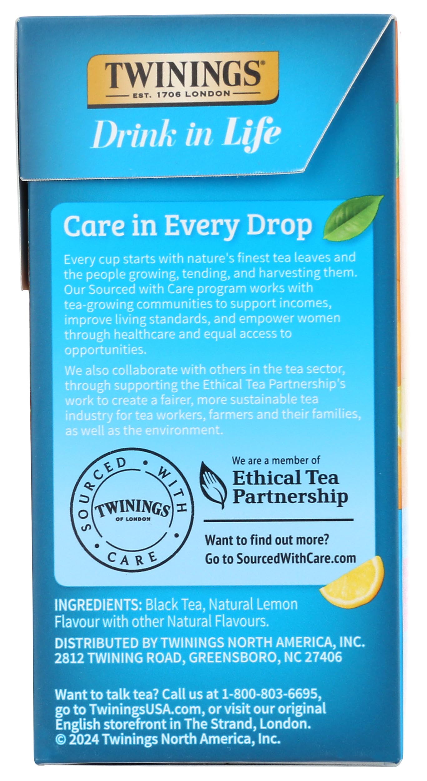 Twinings, Tea Iced Lemon, 72 Count