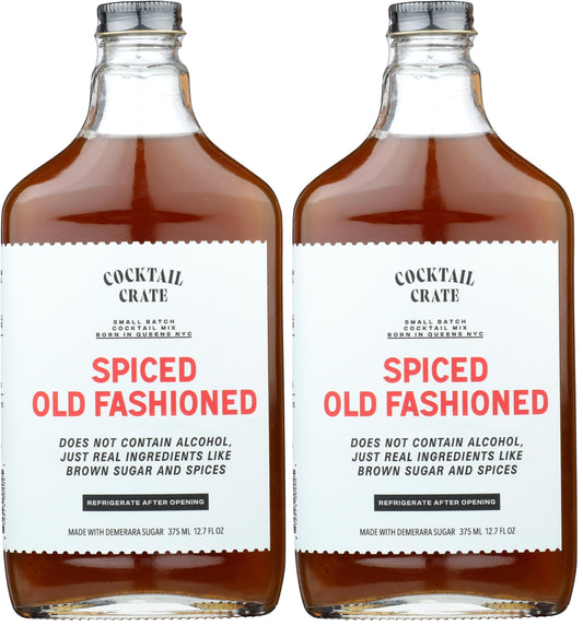 Cocktail Crate Mixer Spiced Old Fashioned, 375 ml (Pack of 2)