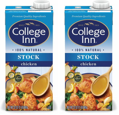 College Inn Chicken Stock, 32 Ounce (Pack of 2)