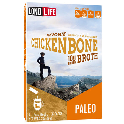 LonoLife Save on Select Chicken Flavored Bone Broth Protein Powders