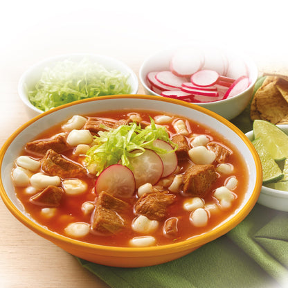 Chata Mexican Pozole Soup with Pork and Hominy Corn, Ready to Heat & Serve, 25 oz (Pack of 3)