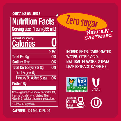 Zevia, Drink Energy Mango Ginger, 12 Fl Oz (Pack of 2)