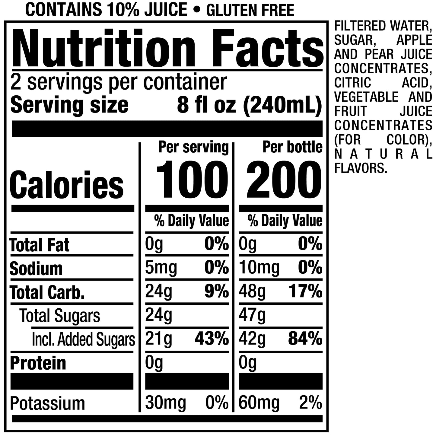 Snapple Apple Juice Drink, 16 Fl Oz Recycled Plastic Bottle, All Natural, No Artificial Flavors Or Sweeteners, Gluten-free, Contains 10% Real Juice 12 Pack