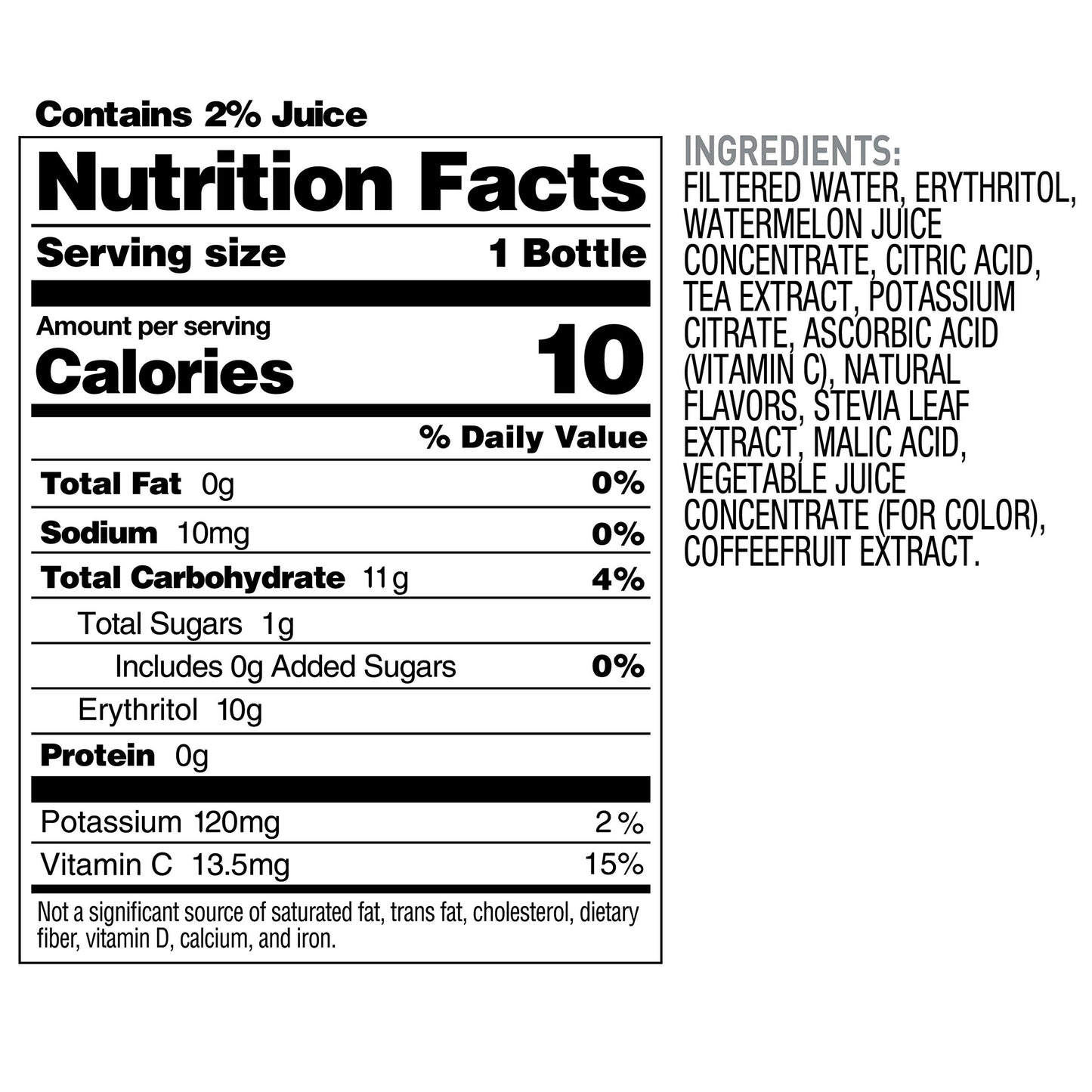 Bai Boost Watamu Strawberry Watermelon, Antioxidant Infused Beverage, 18 fl oz bottle (Pack of 12)