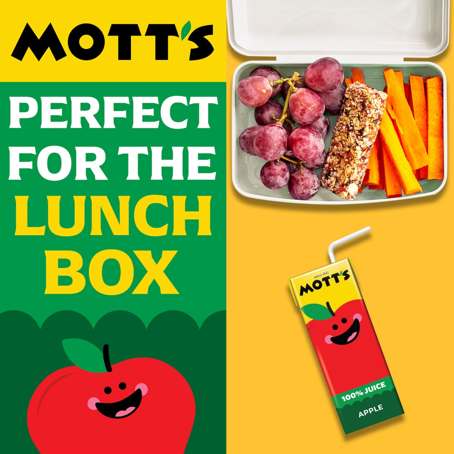 Mott's 100% Original Apple Juice, 6.75 Fl Oz Boxes, 32 Count (4 Packs Of 8), 2 Servings Of Fruit, 100% Fruit Juice, Gluten-free, Caffeine-free, Kosher, Contains No Artificial Colors Or Sweeteners