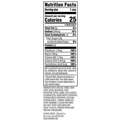 Rockstar Energy Drink, Sugar Free, 16 Fl Oz Can