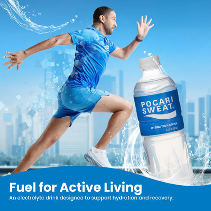 Pocari Sweat PET Bottles - The Water and Electrolytes that Your Body Needs, Japans Favorite Hydration Drink, Now in the USA, Clear, 500 ml, 12 Pack