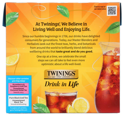 Twinings, Tea Iced Lemon, 72 Count