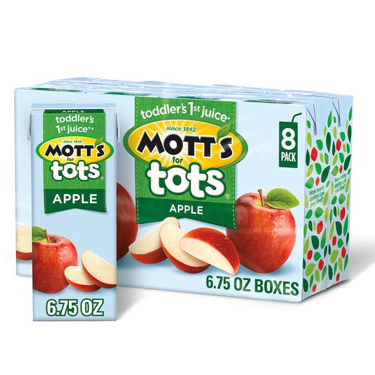 Mott's for Tots Apple, 6.75 fl oz boxes, 8 pack