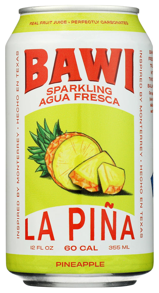Bawi Agua Fresca Pineapple Sparkling Agua Fresca, 12 FZ