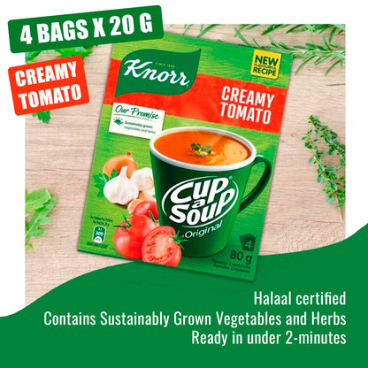 Cup-a-Soup Variety Pack Bundle - Includes Chicken Noodle, Creamy Mushroom, and Creamy Tomato Instant Soups - Quick and Wholesome Meals
