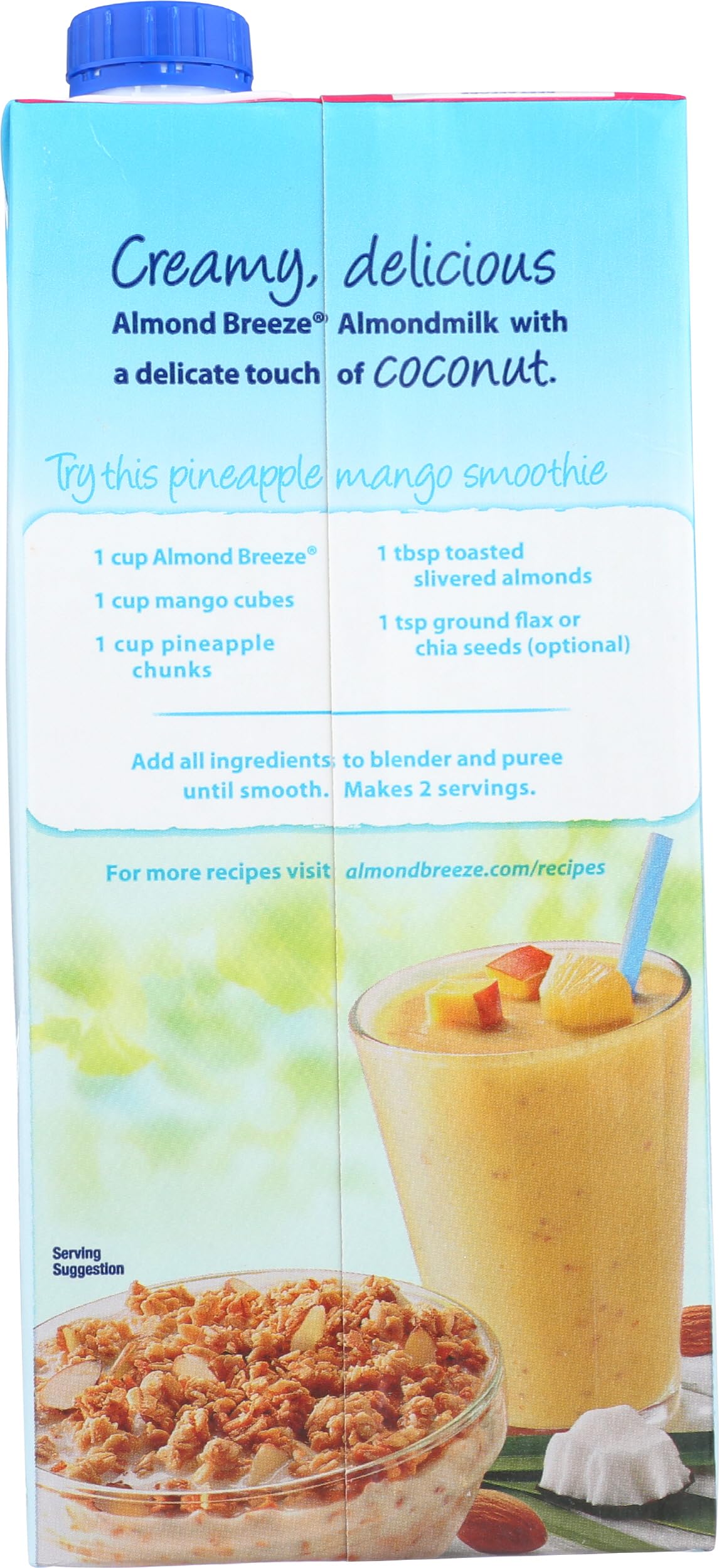 Almond Breeze Unsweetened Vanilla Almond Coconutmilk, 32 FZ