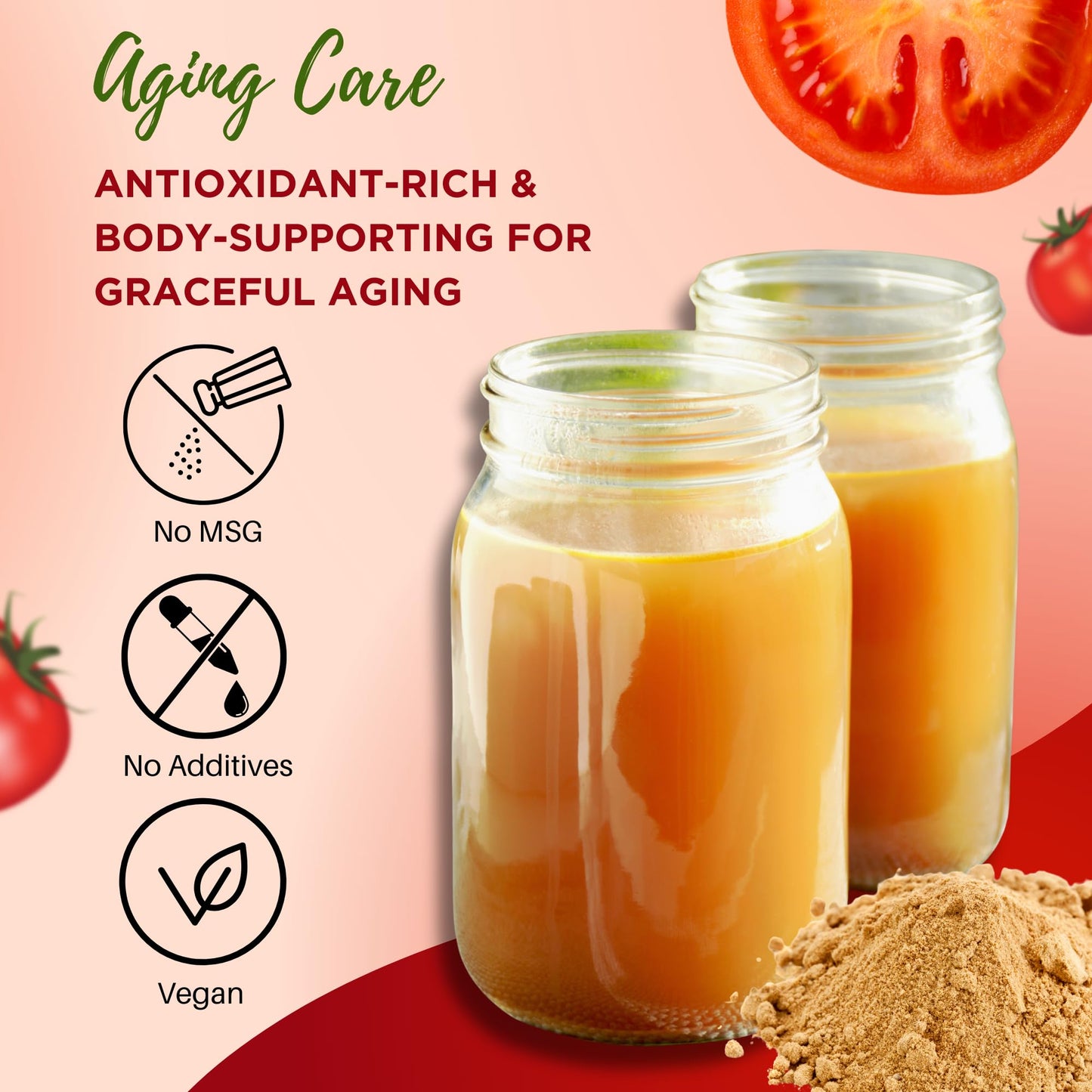 Instant Umami Broth Powder Aging Care 4.23oz (120g) by Aki Foods Japan – Natural Kombu & Vegetable Broth | No MSG, No Artificial Additives, Plant-Based Soup Stock | Product of Japan