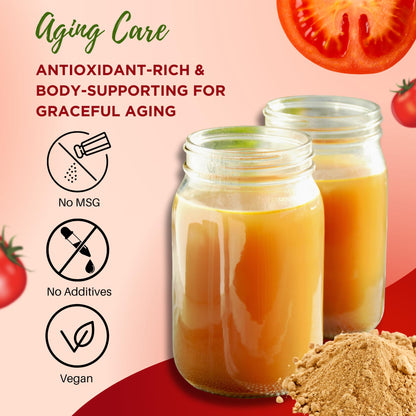 Instant Umami Broth Powder Aging Care 4.23oz (120g) by Aki Foods Japan – Natural Kombu & Vegetable Broth | No MSG, No Artificial Additives, Plant-Based Soup Stock | Product of Japan