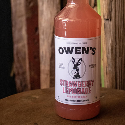 Owen’s Craft Mixers Live Nation Exclusive Strawberry Lemonade 2 Pack | Handcrafted in USA | Premium Ingredients | Vegan & Gluten-Free Soda Mocktail & Cocktail Mixer