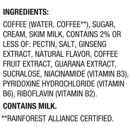 SToK Cold Brew Energy Caramel Cream, Ready to Drink Canned Coffee with 195mg Caffeine to Help Support Focus, B Vitamins, Guarana and Ginseng, 11 fl oz