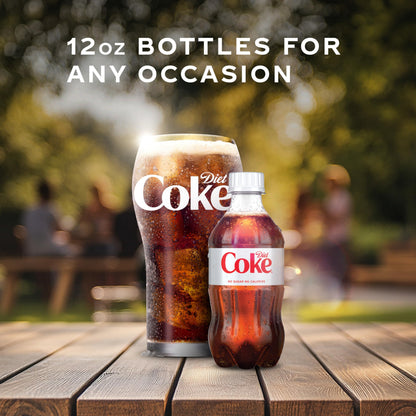 Diet Coke Diet Soda, 12 fl oz Bottles, 8 Pack - Cola Soft Drink