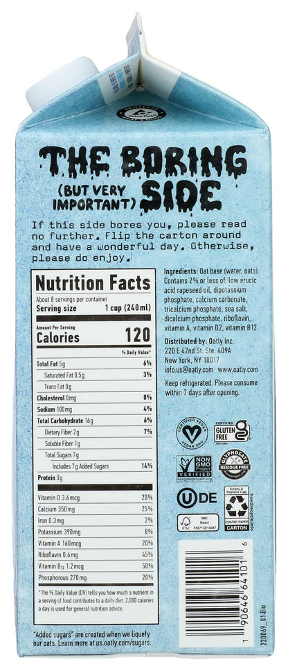 Oatly Original Oat Milk, 64 oz