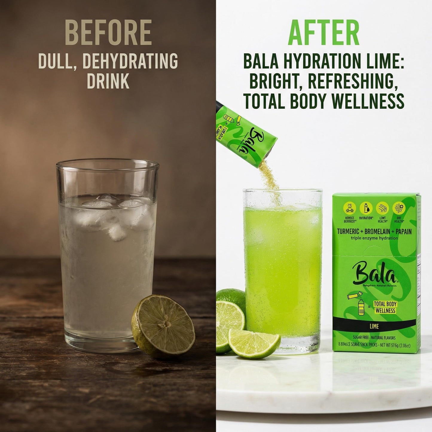 Hydration Lime 8Pkt - 2.03OZ Bala
