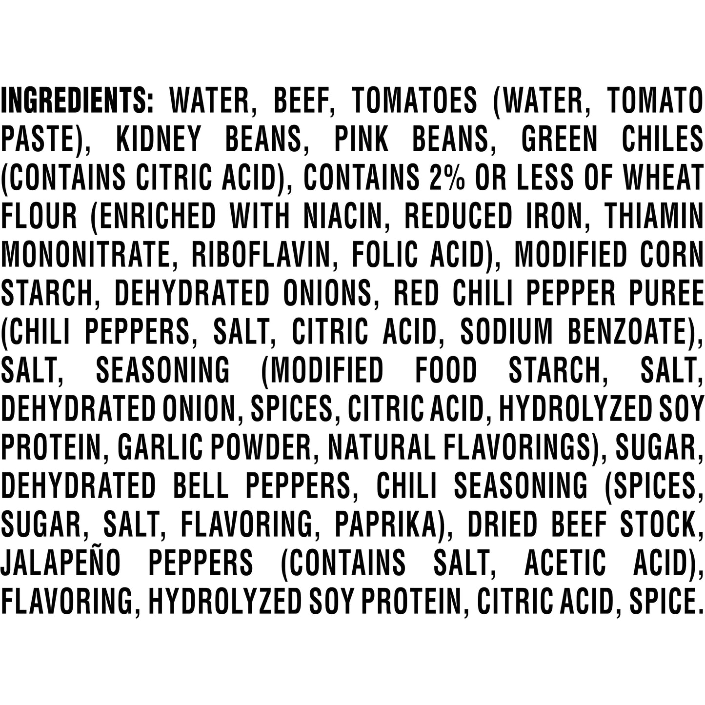 Stagg Country Chili with Beans, 108 Ounce