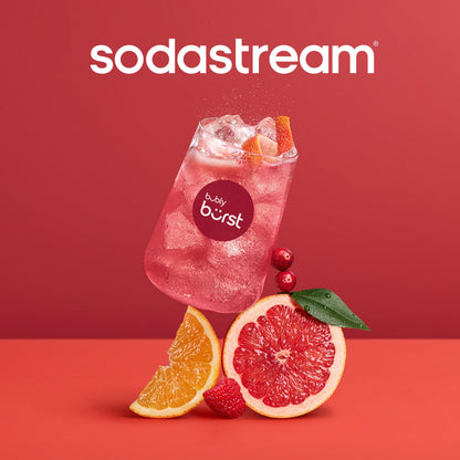 SodaStream Bubly Burst Cherry Lemonade New Pour Bottles (440ml Pack of 4)